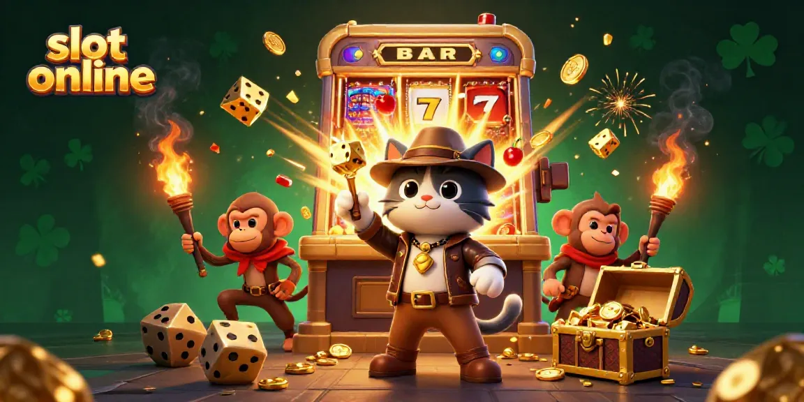 Engage with thrilling slot online adventures featuring a cat explorer and monkey companion.