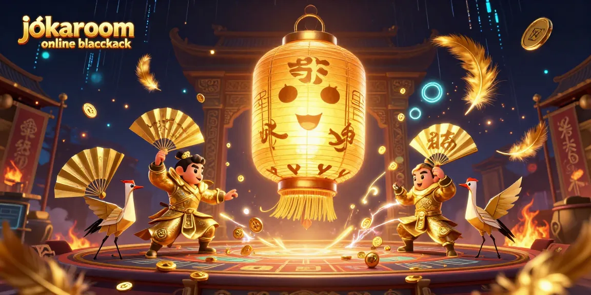 Engage in jokaroom online blackjack with lively characters and vibrant casino elements.
